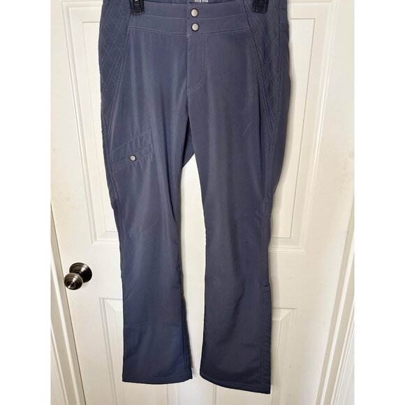 Title Nine Womens Outdoor Pants Size 4 Softshell Ski pant Flare Style Cargo Pock - Picture 5 of 8